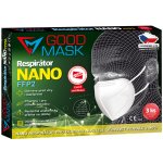 GOOD MASK Český respirátor FFP2 GM2 nano 3 ks – Zboží Mobilmania