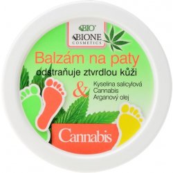 Bione Cosmetics Cannabis balzám na ztvrdlou pokožku na paty 150 ml