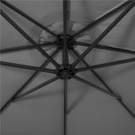 SPRINGOS ATENA GU0046 Zahradní slunečník s led osvětlením 290 cm, šedý – Hledejceny.cz