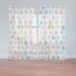 Sablio Záclony Barevné trojúhelníčky: 2ks 150x250cm – Hledejceny.cz