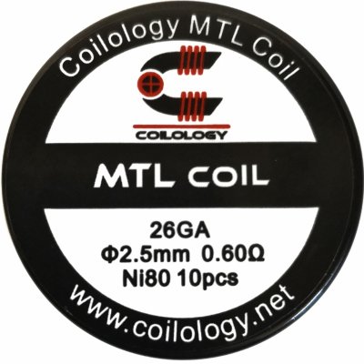 Coilology MTL Round předmotané spirálky Ni80 0,6ohm 10ks