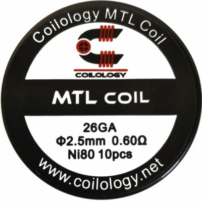 Coilology MTL Round předmotané spirálky Ni80 0,6ohm 10ks – Zbozi.Blesk.cz