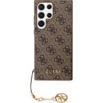 Guess 4G Charms Samsung Galaxy S24 Ultra hnědé – Sleviste.cz