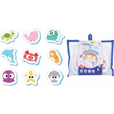 Wiky W029617 Hračky do vany pěnové zvířátka z moře 9 ks – Sleviste.cz