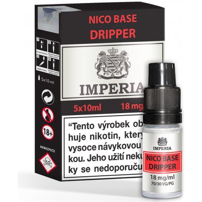 Imperia Nikotinová báze CZ Dripper PG30/VG70 18mg 5x10ml – Hledejceny.cz