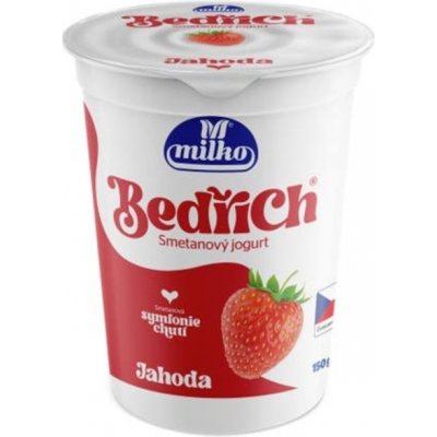 Milko Bedřich smetanový jogurt jahoda 10% 150 g – Zboží Dáma