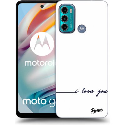 Pouzdro Picasee silikonové Motorola Moto G60 - I love you černé – Zboží Mobilmania