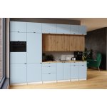 FRONTI Kuchyňská linka JANISA 320 cm Denim/Dub artisan – Zboží Dáma