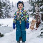 Chlapecká zimní kombinéza zelená/modrá HA05 – Hledejceny.cz