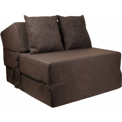 Fimex rozkládací prošívané 70x15x200 cm tmavě hnědé – Hledejceny.cz