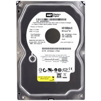 WD Blue 160GB, 3,5", SATAII, 7200rpm, 8MB, WD1600AAJS