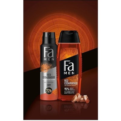 FA dárková sada Red Cedarwood Men se sprchovým gelem 250 ml a antiperspirantem 150 ml