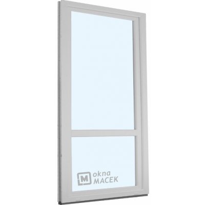 Kömmerling balkonové dveře 70 AD OS s příčkou levé bílá 90 x 220 cm jednostranná klika + madýlko + PVC rám – Hledejceny.cz
