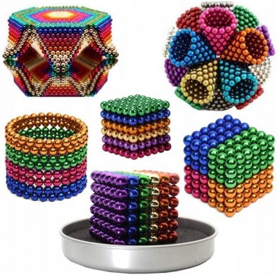 NeoCube Magnetické Kuličky 6 mm velké 216 ks Duhové – Hledejceny.cz