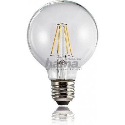 Xavax LED Filament žárovka E27 4 W =40 W tvar koule teplá bílá – Hledejceny.cz