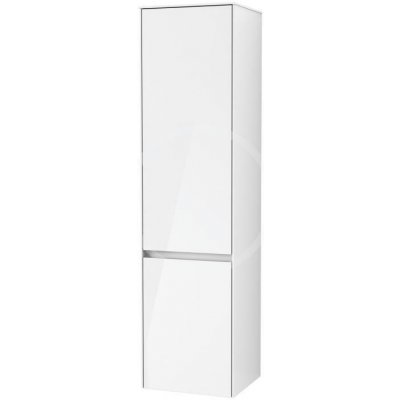 Villeroy&Boch Collaro - Skříňka vysoká, 404x1538x349 mm, 2 dvířka, panty vlevo, Glossy White C03300DH