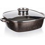 BANQUET Pekáč s nepřilnavým povrchem PREMIUM Dark Brown 28x28x8 cm s poklicí s aroma knobem – Zboží Dáma