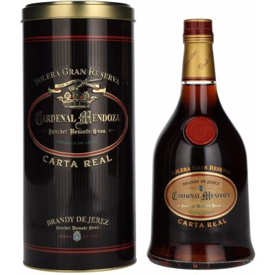 Cardenal Mendoza Carta Real Brandy de Jerez 40% 0,7 l (tuba) – Zboží Dáma