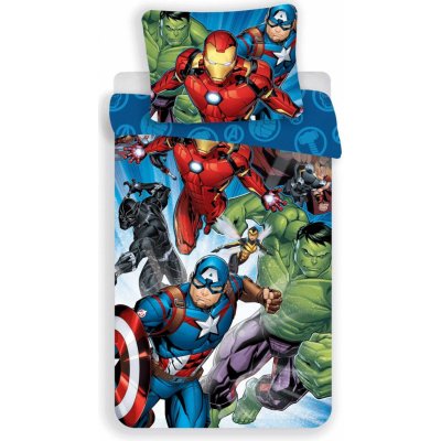 Jerry Fabrics Povlečení Avengers Brands 02 140x200 70x90 cm – Zboží Dáma