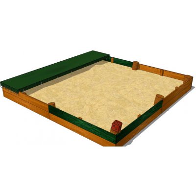 Playground System Pískoviště z akátu 3 x 3 m Roháček s plachtou – Hledejceny.cz