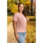 Jsem máma Bavlněné kojicí tričko se skrytými zipy růžové – Sleviste.cz