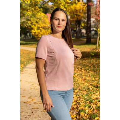 Jsem máma Bavlněné kojicí tričko se skrytými zipy růžové – Sleviste.cz