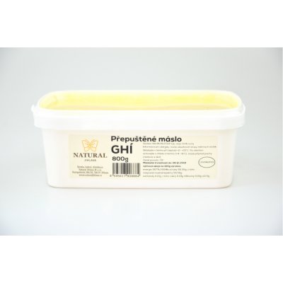 Natural Jihlava přepuštěné Máslo Ghí 800 g – Zboží Dáma