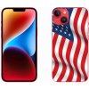 Pouzdro a kryt na mobilní telefon Apple Pouzdro mmCase Gelové iPhone 14 Plus - USA vlajka