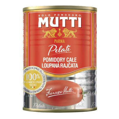 Mutti Pomodoro pelati - loupaná celá rajčata 400 g