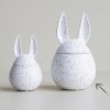 DBKD Velikonoční dóza Eating Rabbit White Dot large, bílá barva, keramika