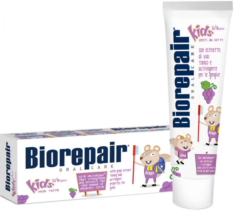 BioRepair Kids Grape 0-6 dětská zubní pasta 50 ml