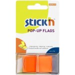 Záložka samolepicí Z Stick'n Hopax, 45x25 mm, plastová, oranžová, 50 ks – Hledejceny.cz