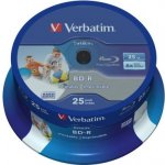 VERBATIM BD-R 25GB 6x, printable, spindle, 25ks (43738) – Sleviste.cz