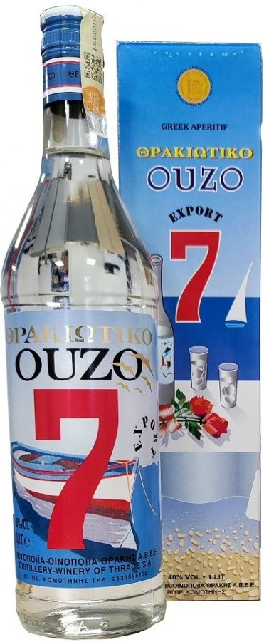 Ouzo 40% 1 l (holá láhev)