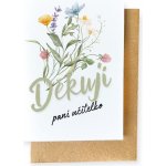JAN.NE DĚKUJI PANÍ UČITELKO - blahopřání – Zboží Dáma
