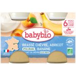 Babybio Brassé z kozího mléka meruňka banán 2 x 130 g – Zboží Dáma