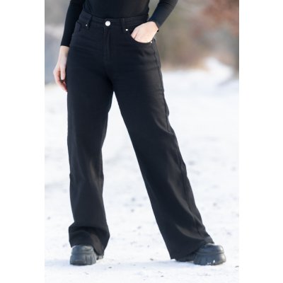 GOODIES Dámské široké džíny URBAN black DJ2498-1 – Hledejceny.cz