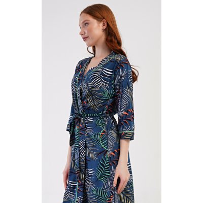 Vienetta dámský župan krátký Barbara tmavě modrá – Zboží Dáma