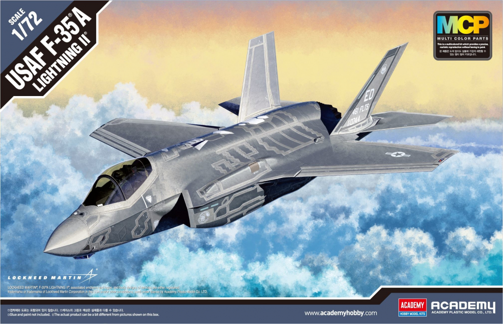 Academy Model Kit letadlo 12507 F 35A Lightning II MCP 1:72