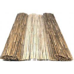 Bambusová plotová stínící rohož "štípaný bambus lakovaný" - délka 300 cm a  výška 150 cm příslušenství k plotu - Nejlepší Ceny.cz