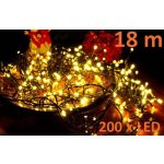 D00801 Nexos Vánoční LED osvětlení 18 m teple bílé 200 LED – Hledejceny.cz