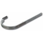 Gutta žlabový hák FeZn333 mm 530 mm přímý stříbrný – Zboží Mobilmania