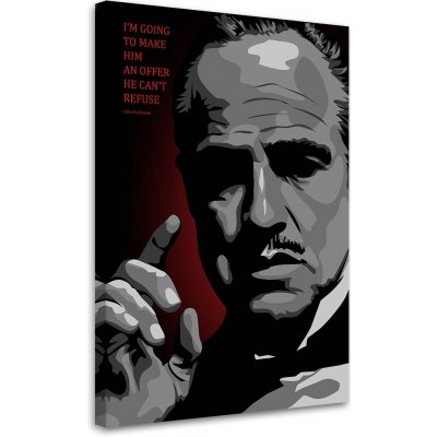 Gario Obraz na plátně Kmotr, Vito Corleone - Nikita Abakumov Rozměry: 40 x 60 cm