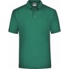 Pánské Tričko James Nicholson pánská pique polokošile Polo tmavá zelená
