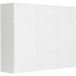 Framire Komoda do koupelny se zásuvkami, skříňkami a policemi bílá 120 x 40 x 98 cm - Modern S62D – Hledejceny.cz