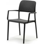 Nardi Bora s područkami Antracitově šedá plastová zahradní židle – Zboží Dáma