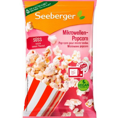 Seeberger Sladký popcorn do mikrovlnné trouby 90 g – Zboží Dáma