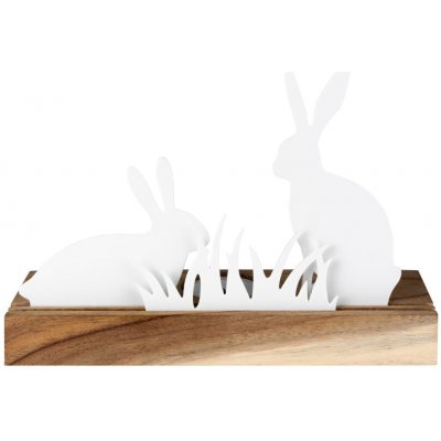 räder Svícen Rabbit Meadow, přírodní barva, dřevo, porcelán – Zboží Mobilmania