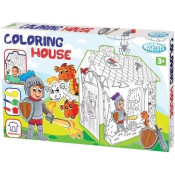 Mochtoys Coloring House 11122 papírový domeček omalovánky Princezna