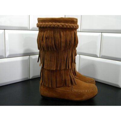 Dívčí kozačky s třásněmi – Zboží Dáma